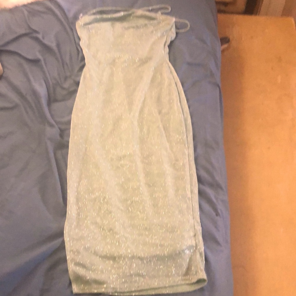 Madrag bodycon dress light blue size medium/large